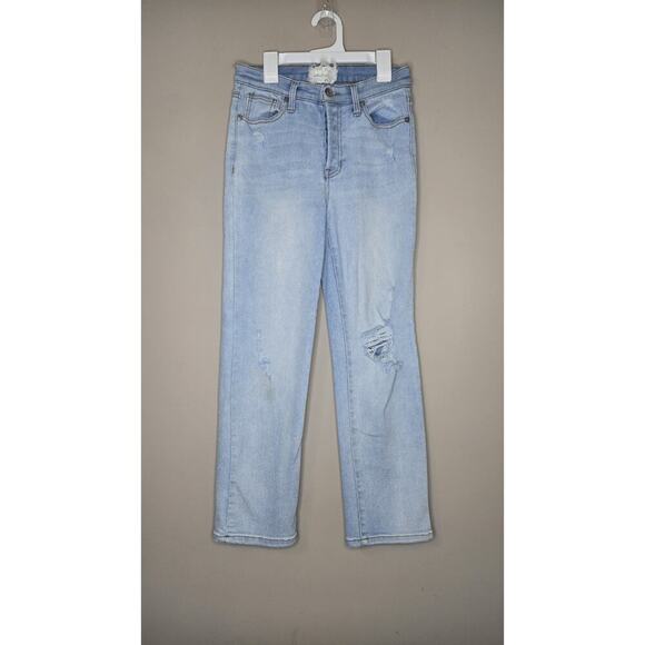 Altar'd State Denim - Altar'd State Jeans Womens 26 Light Faded Wash Distressed Tapered Fit Blue Denim